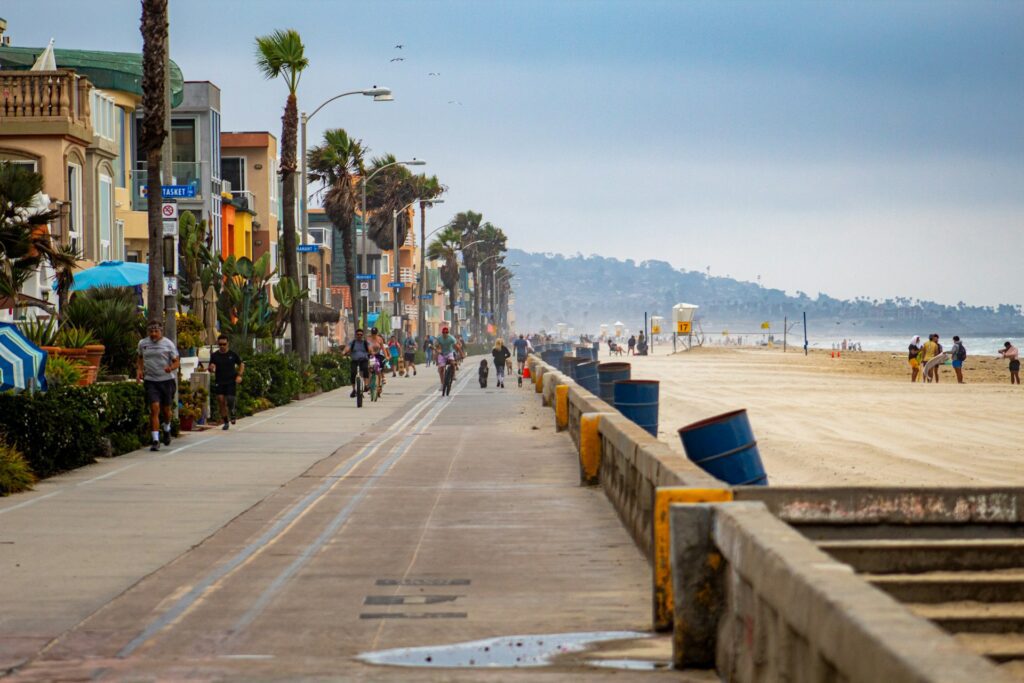 Coastal path in San Diego area.